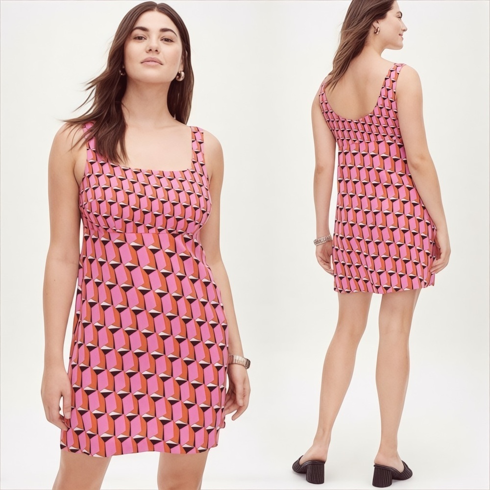 Diane von Furstenberg X Target DVF Mini Shift Dress Pink/Red In Size 00